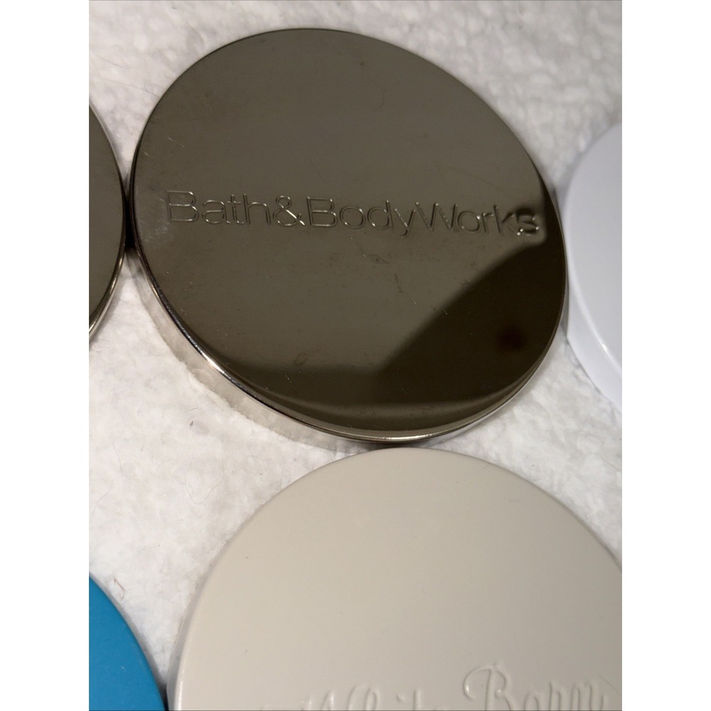 12 Bath & Body Works 3 Wick Candle Metal Jar Decorative Lids Lid Goose Creek‎ - Picture 13 of 16